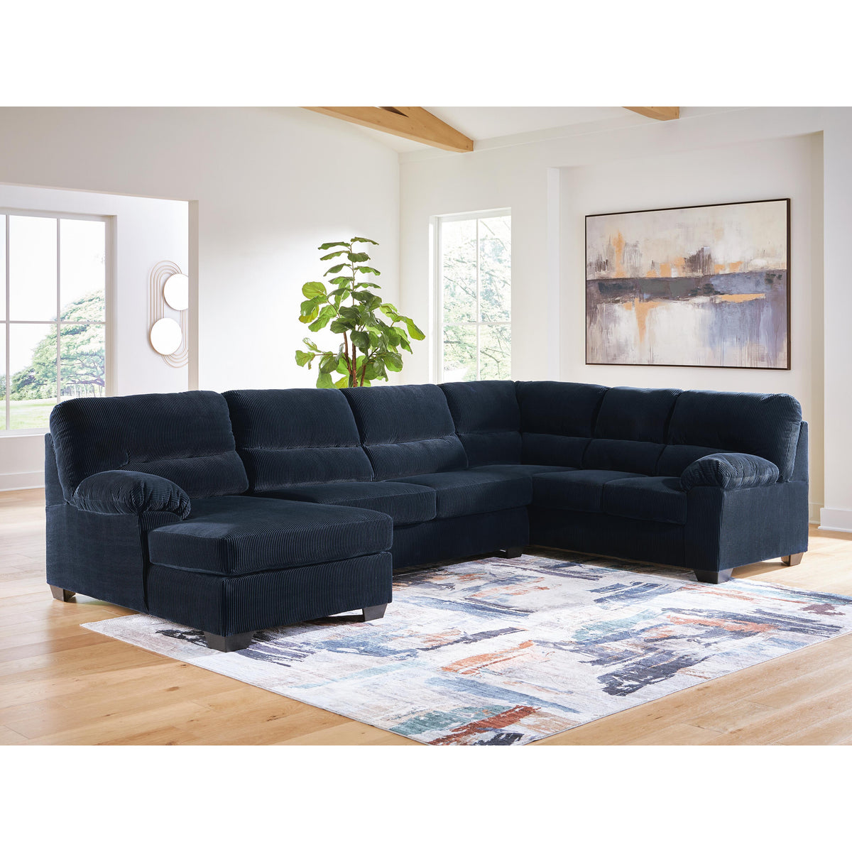  Signature Design by Ashley SimpleJoy 24205S1 3 pc Sectional with Chaise IMAGE 2
