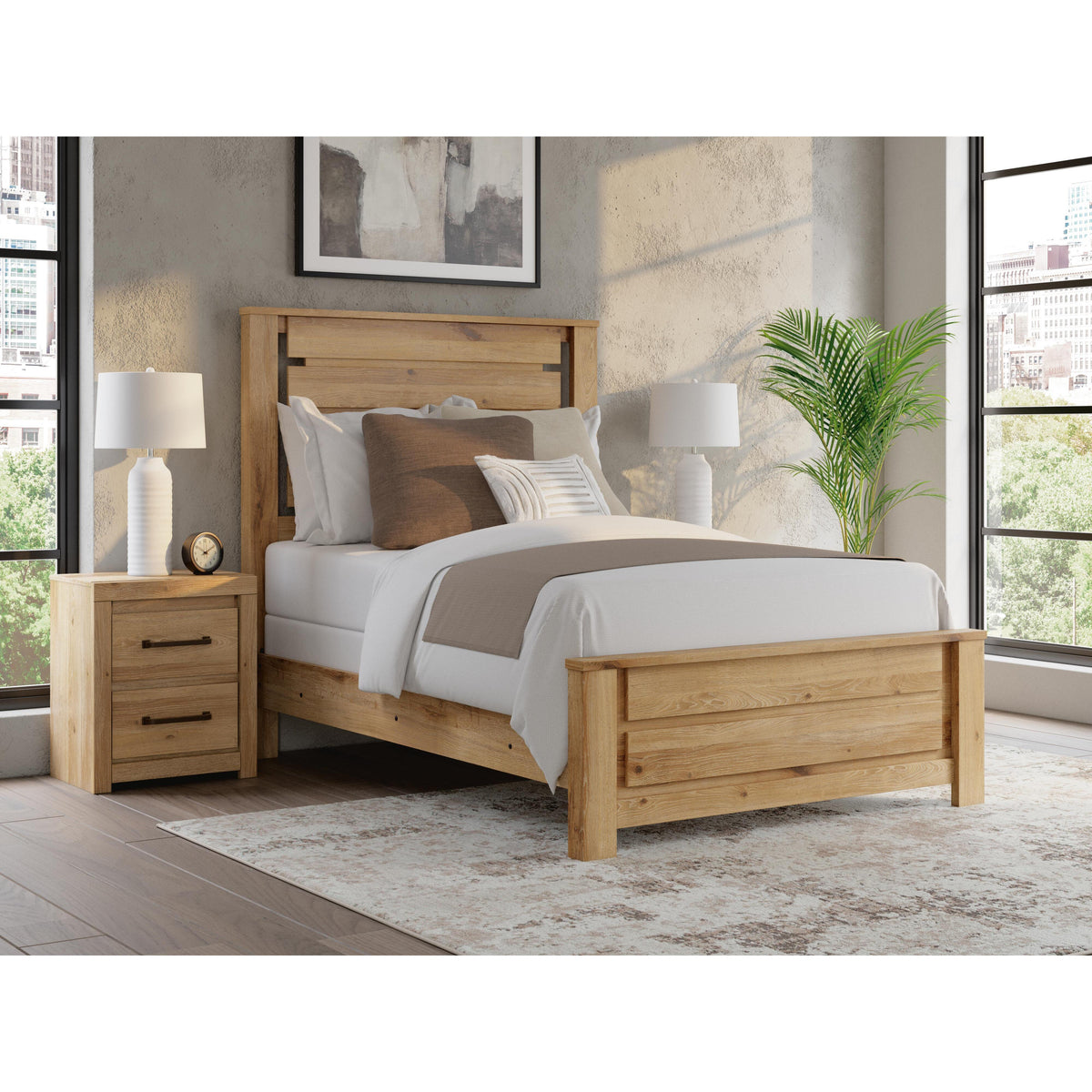  Benchcraft Brozmont B1045B8 Full Panel Bed IMAGE 2