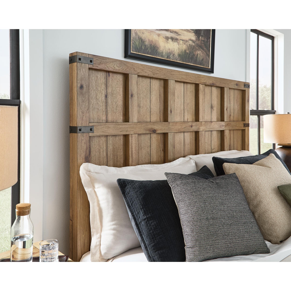  Benchcraft Ridgester B858B6 King Panel Bed IMAGE 6