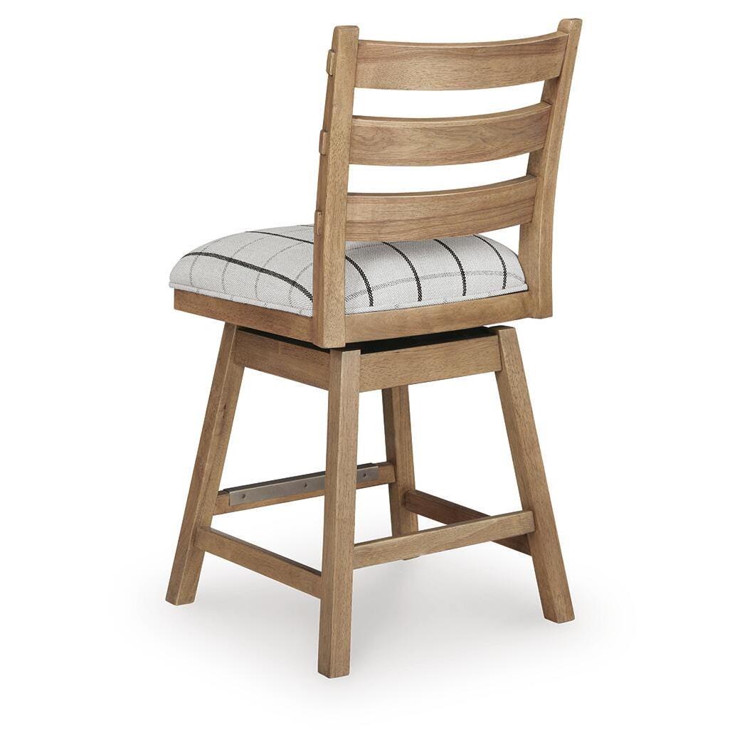  Benchcraft Ridgester D858-224  Upholstered Swivel Barstool IMAGE 5