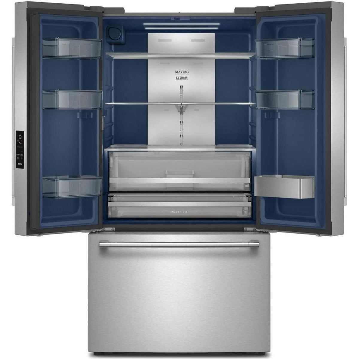  Maytag 30.5 cu. ft. Freestanding French 3-Door Refrigerator with Interior Ice Maker MRFF4336TZ IMAGE 2