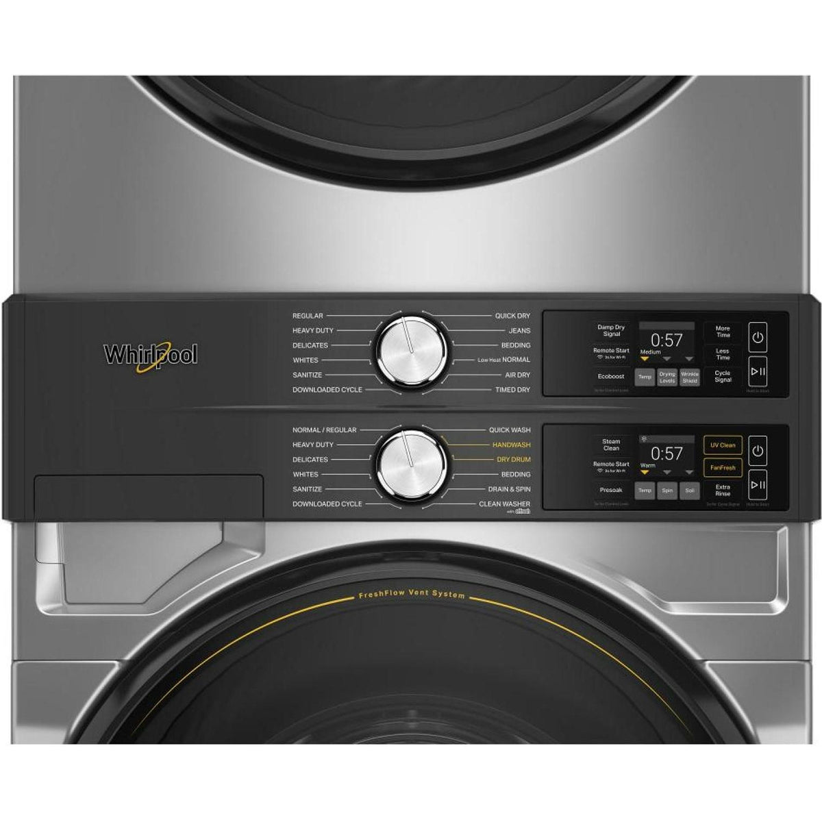  Whirlpool Stacked Washer/Dryer Electric Laundry Center YWEF5727TR IMAGE 3