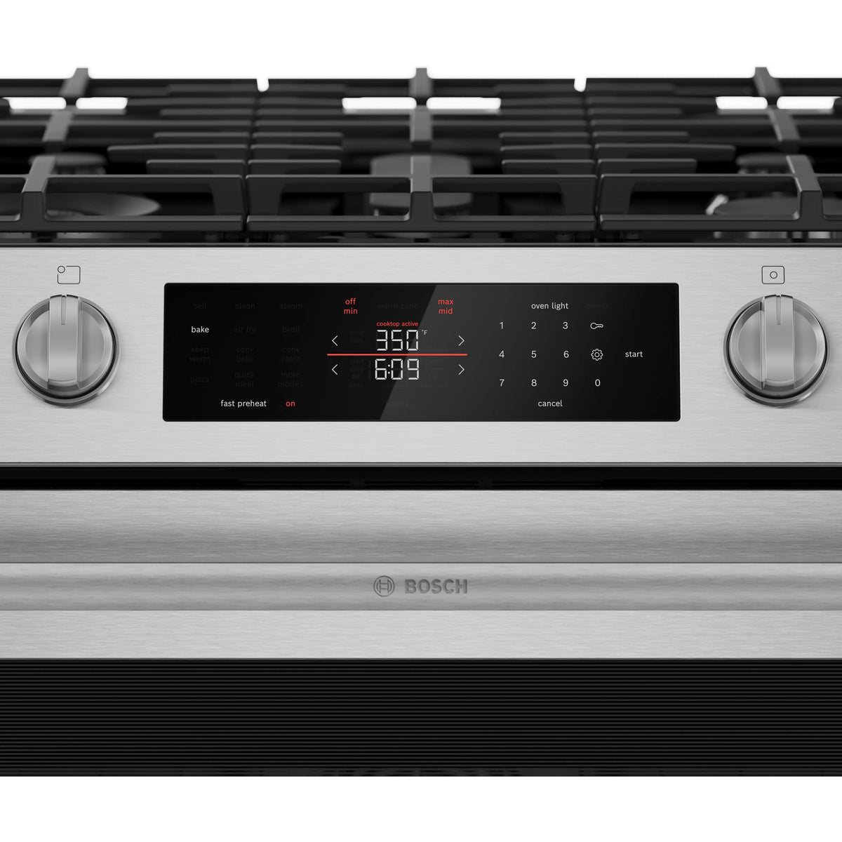  Bosch 300 Series Freestanding Gas Range Stainless Steel HGF3050MUC IMAGE 6