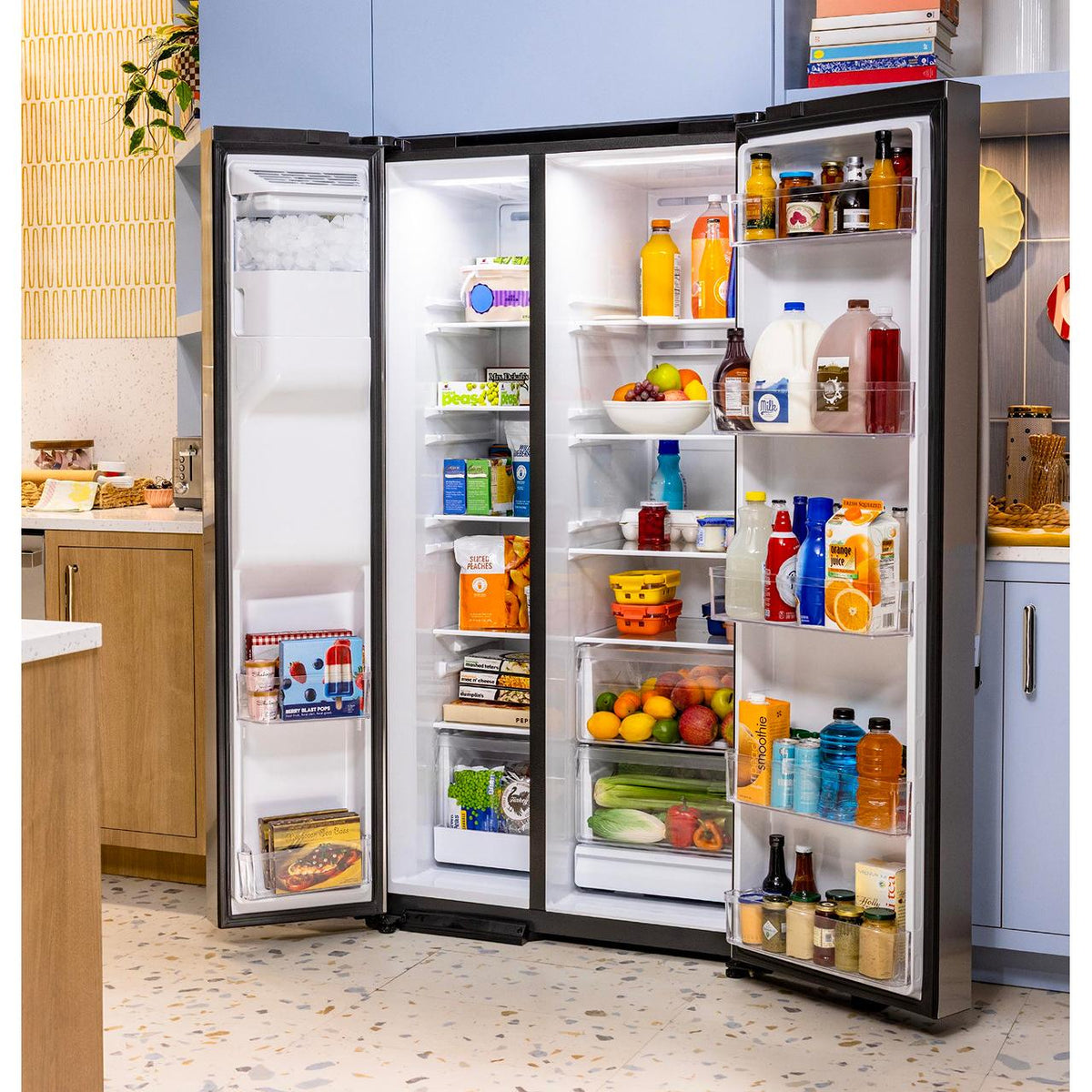  GE 27.9 cu. ft. Side-By-Side Refrigerator with Extra Tall Dispenser GSS28NYYFS IMAGE 17