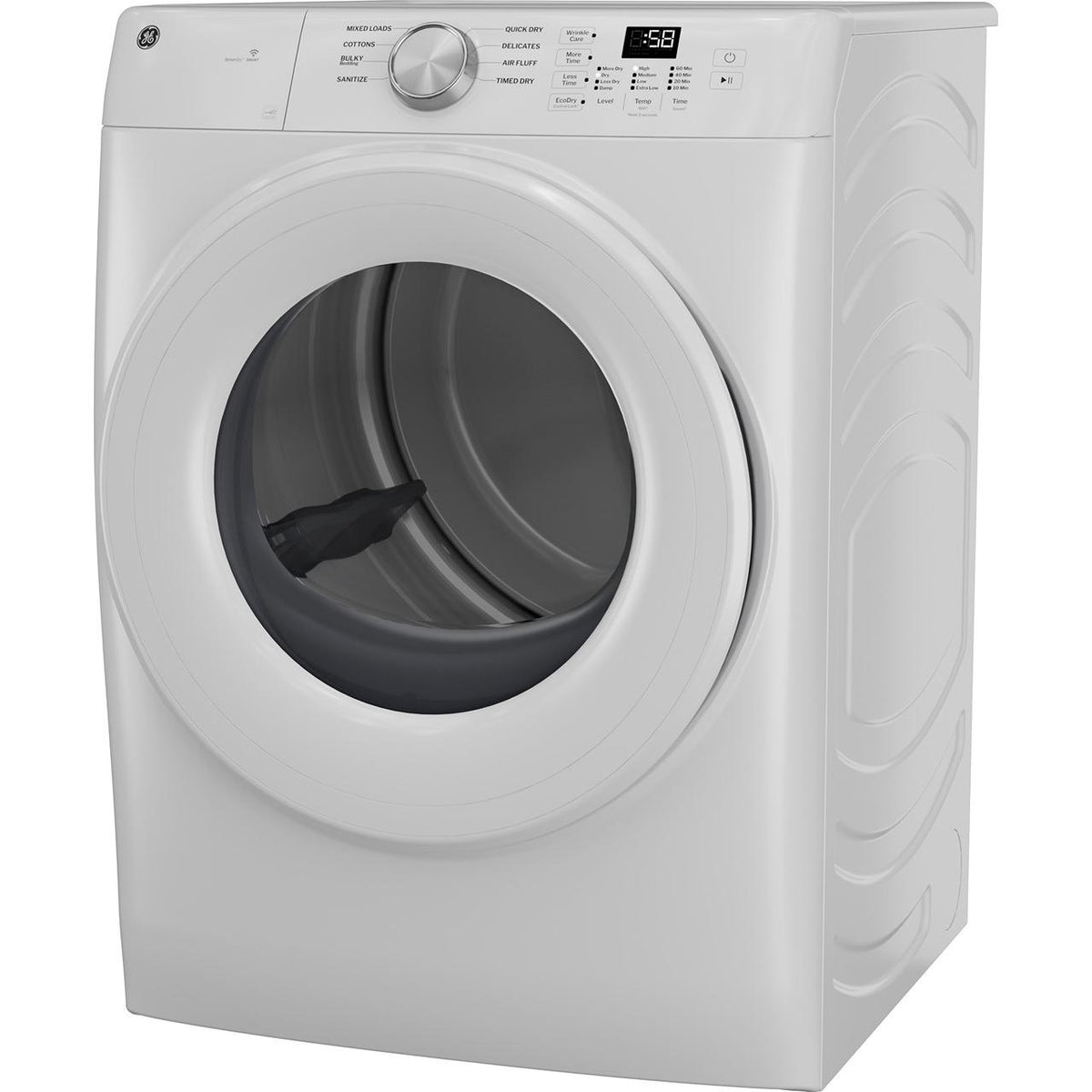  GE Smart Electric Dryer with WiFi Powered by SmartHQ™ GFD35ESMYWW IMAGE 2