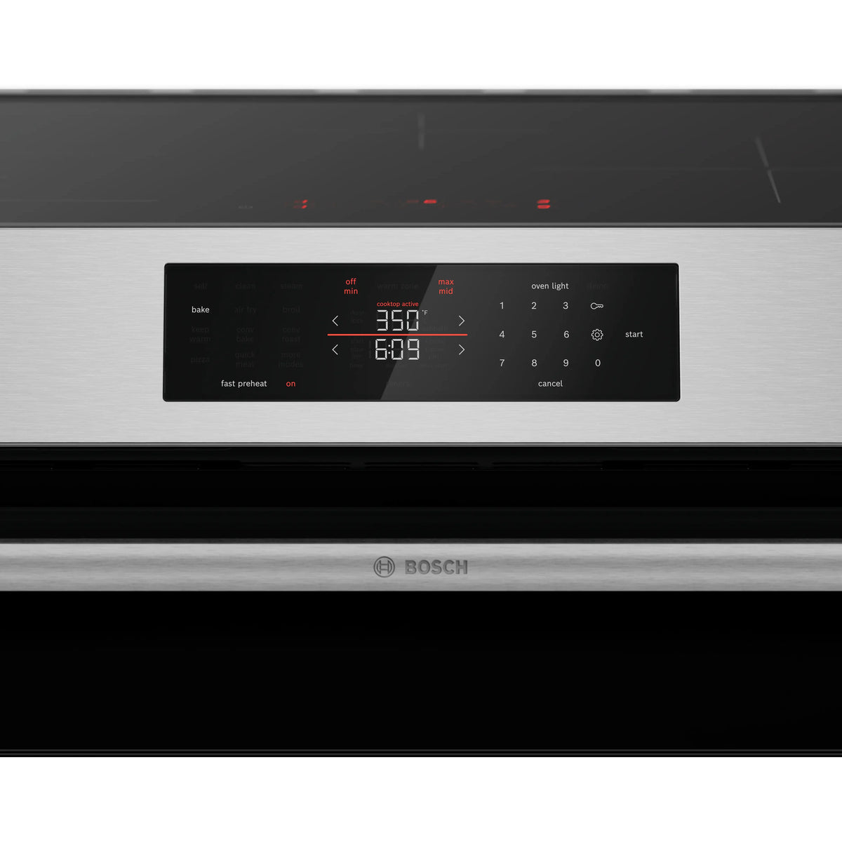  Bosch 300 Series Induction Freestanding Range HIF3050MC IMAGE 7