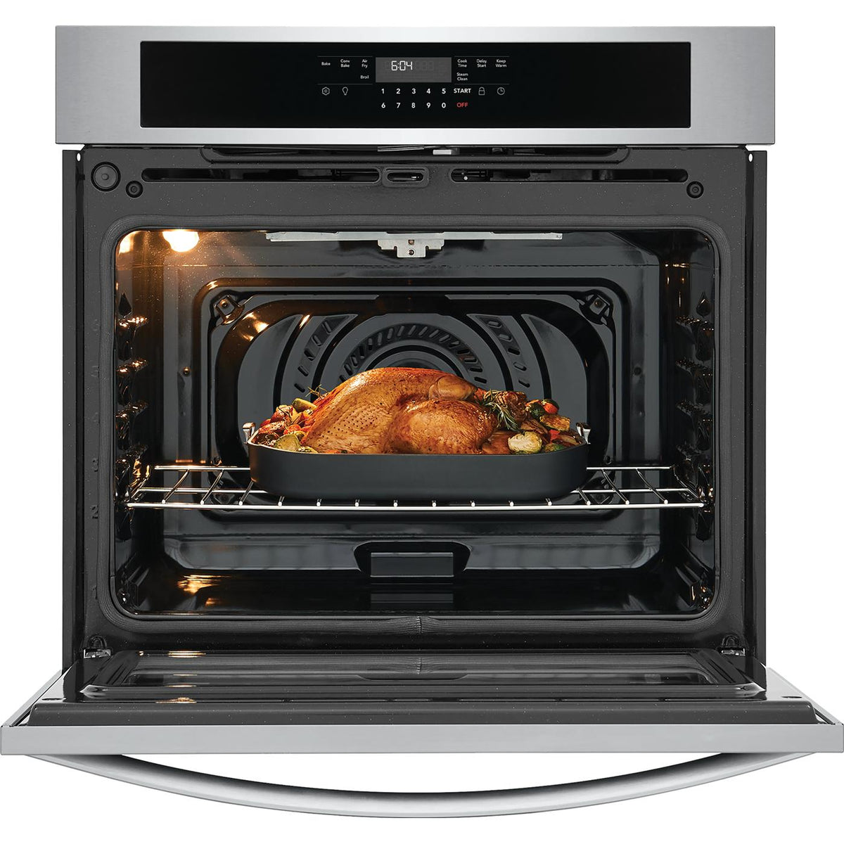  Frigidaire 30-inch, 5.3 cu. ft. Built-in Single Wall Oven with Air Fry FCWS3030AS IMAGE 2