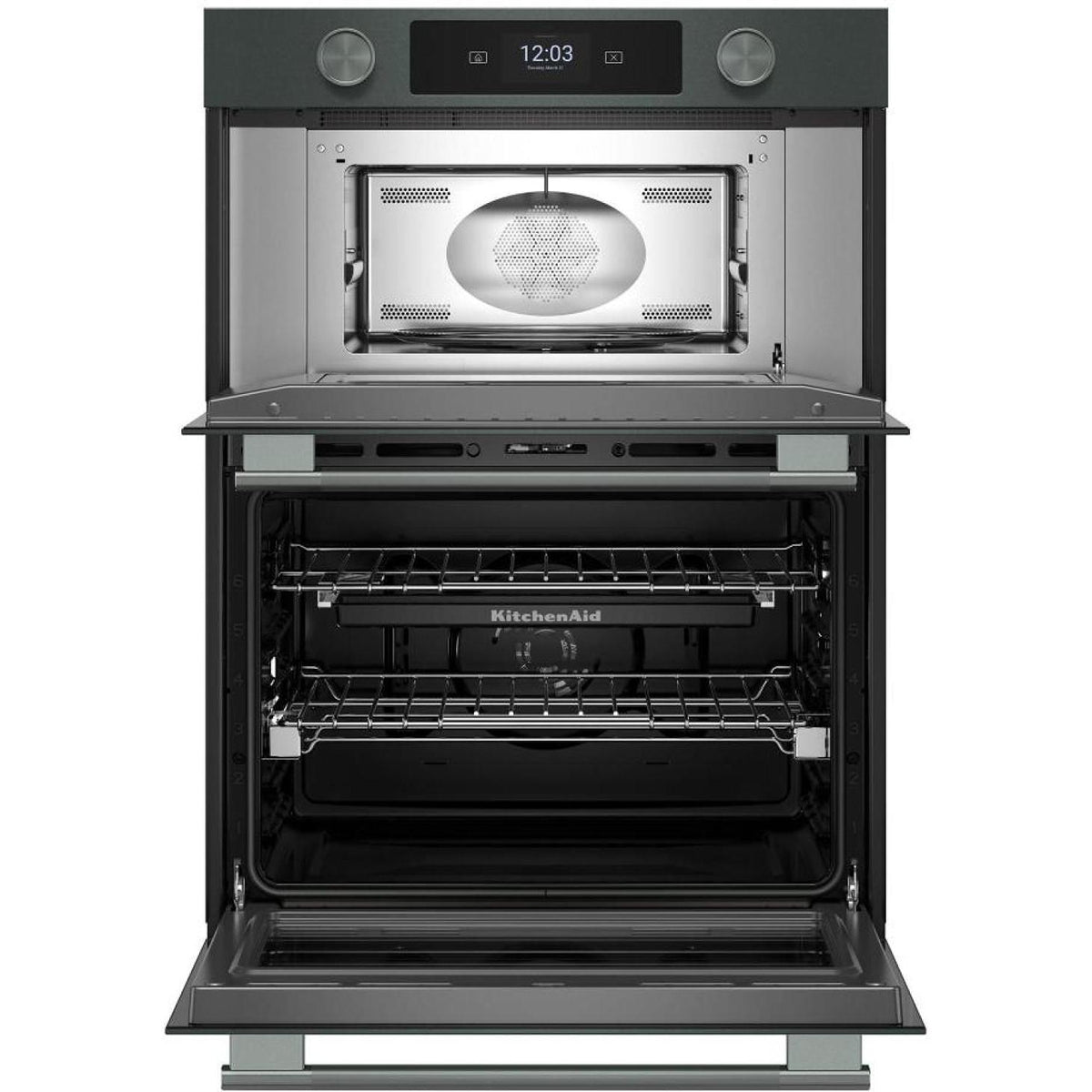  KitchenAid 30-inch Smart Electric Combo Wall Oven with Intelligent Cooking Camera KOEC930SJP IMAGE 2