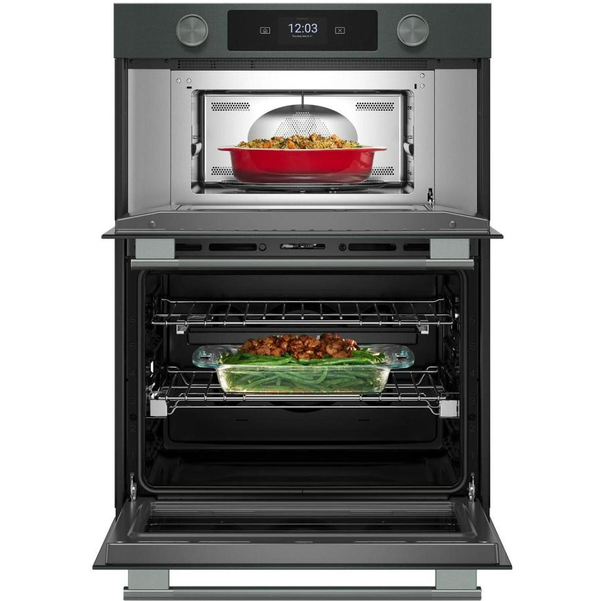  KitchenAid 30-inch Smart Electric Combo Wall Oven with Intelligent Cooking Camera KOEC930SJP IMAGE 3