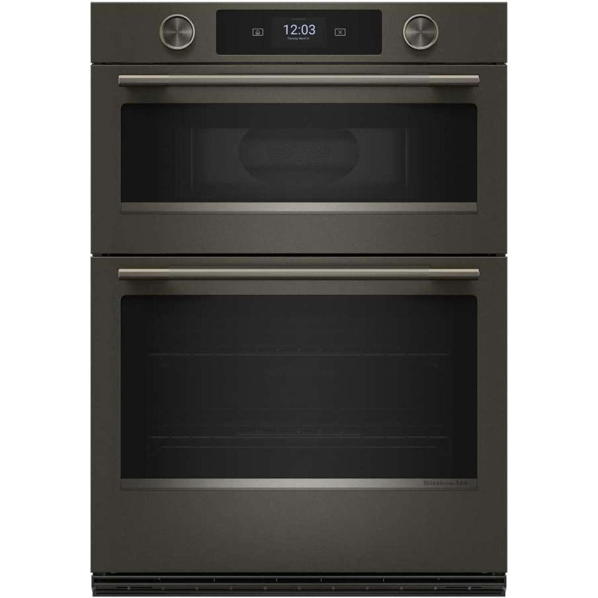  KitchenAid 30-inch Smart Electric Combo Wall Oven with Intelligent Cooking Camera KOEC930SBE IMAGE 1