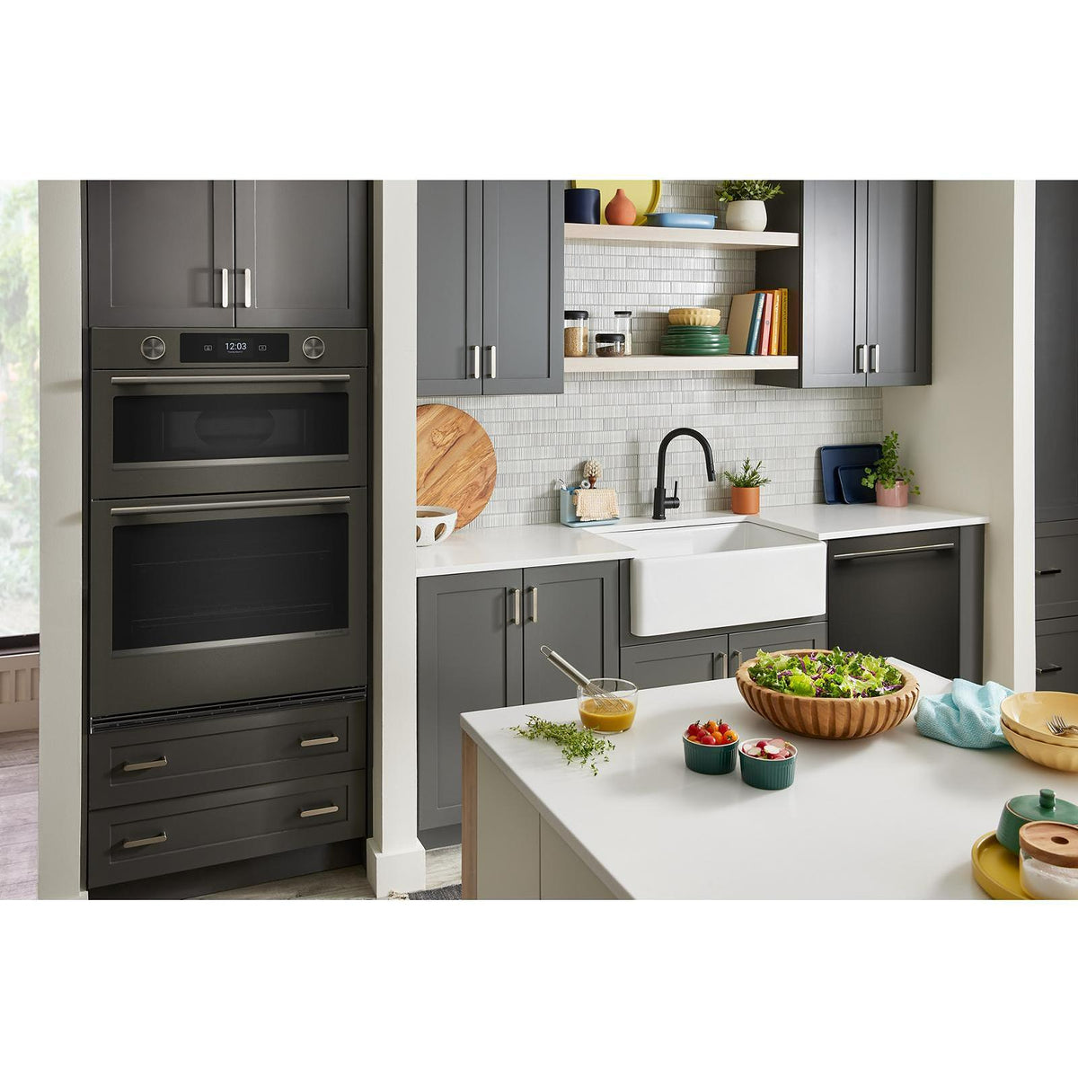  KitchenAid 30-inch Smart Electric Combo Wall Oven with Intelligent Cooking Camera KOEC930SBE IMAGE 12