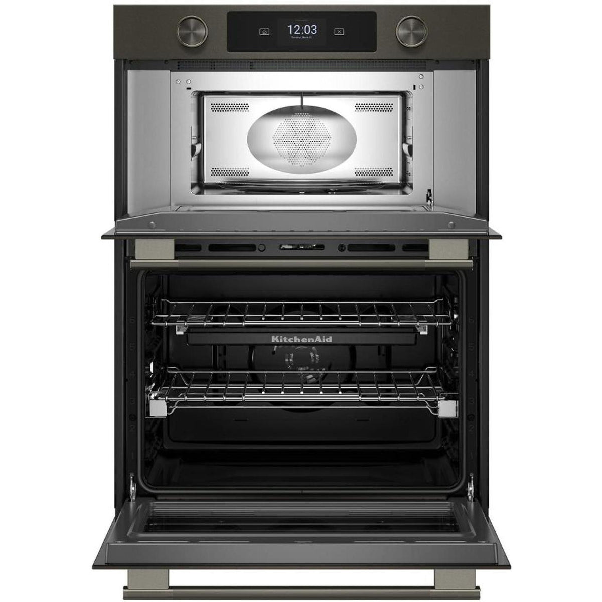  KitchenAid 30-inch Smart Electric Combo Wall Oven with Intelligent Cooking Camera KOEC930SBE IMAGE 2