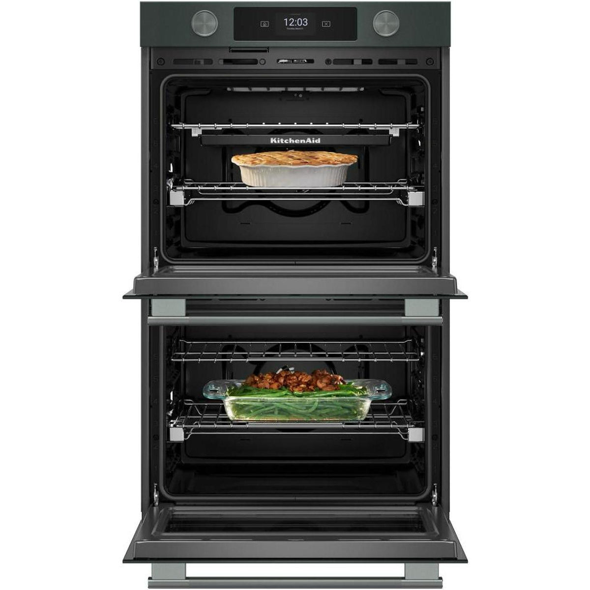  KitchenAid 30-inch Smart Electric Double Wall Oven with Intelligent Cooking Camera KOED930SJP IMAGE 3