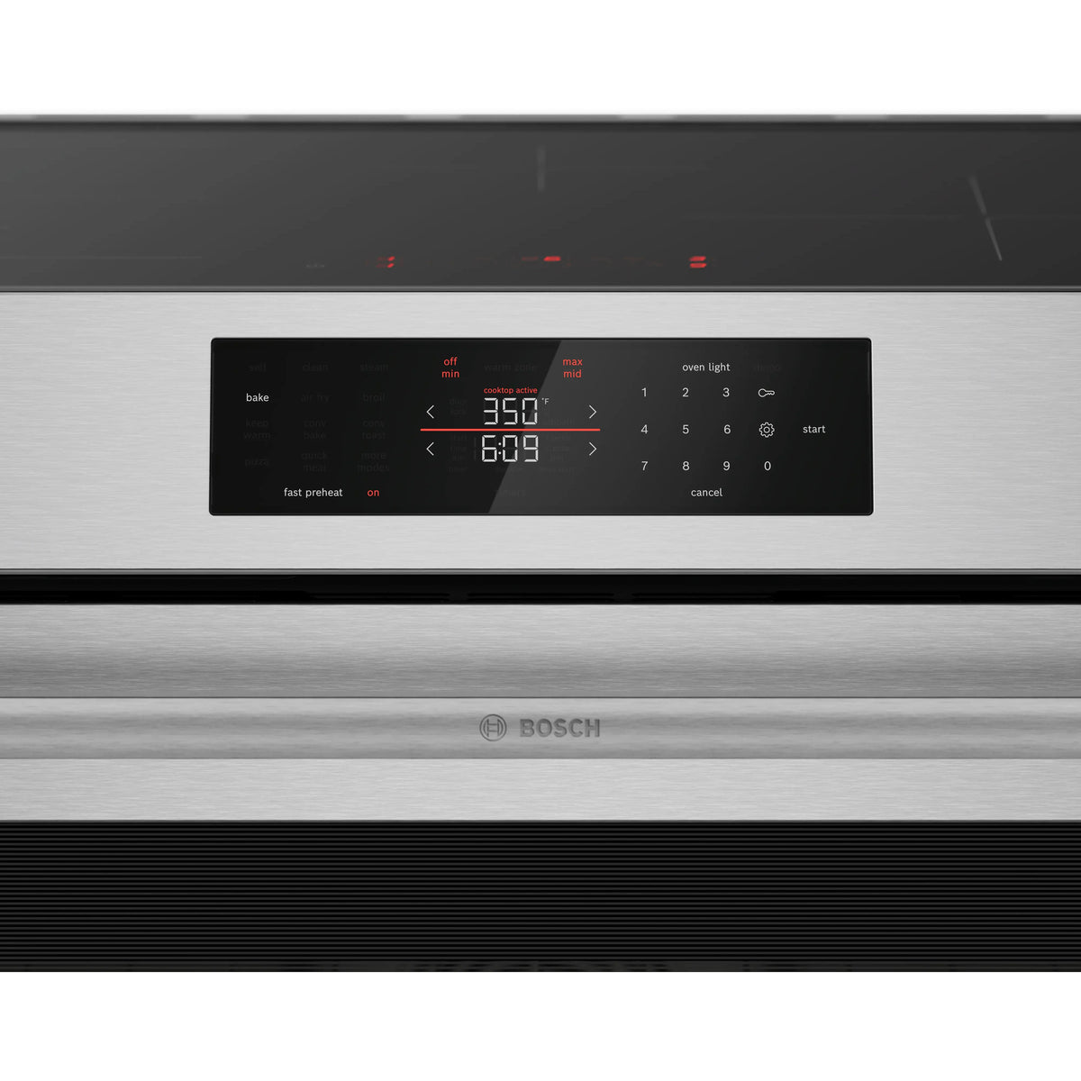  Bosch 500 Series Induction Freestanding Range HIF5050MC IMAGE 5