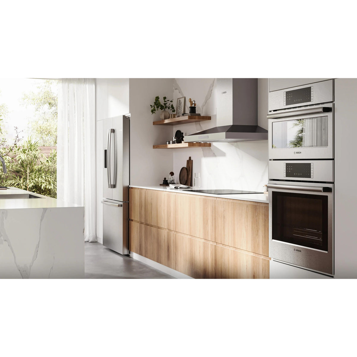  Bosch 30-inch Built-In 800 Series Electric Cooktop without frame NET8062UC IMAGE 9