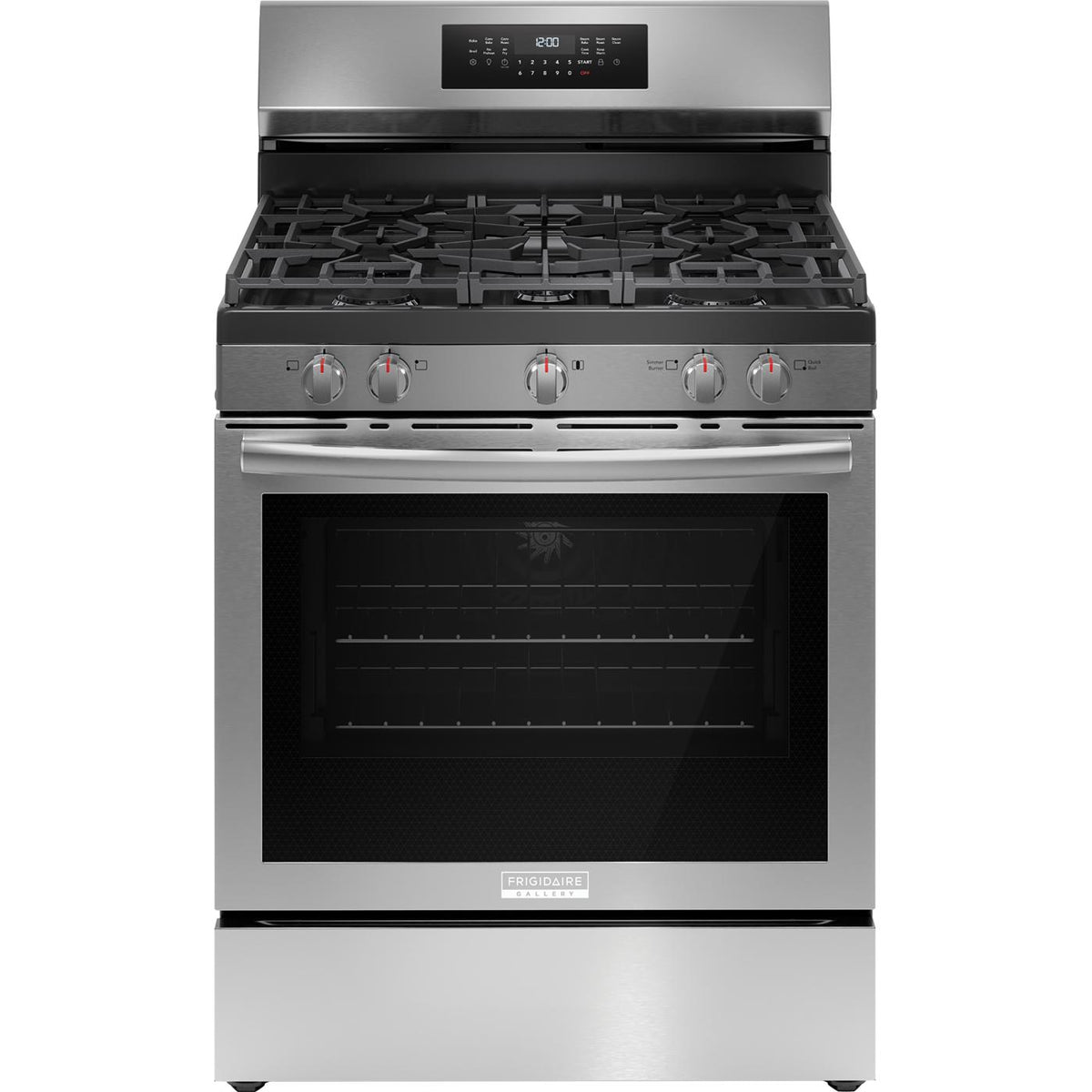  Frigidaire Gallery 30-inch Freestanding Gas Range with Air Fry Technology GCRG3059BF IMAGE 1
