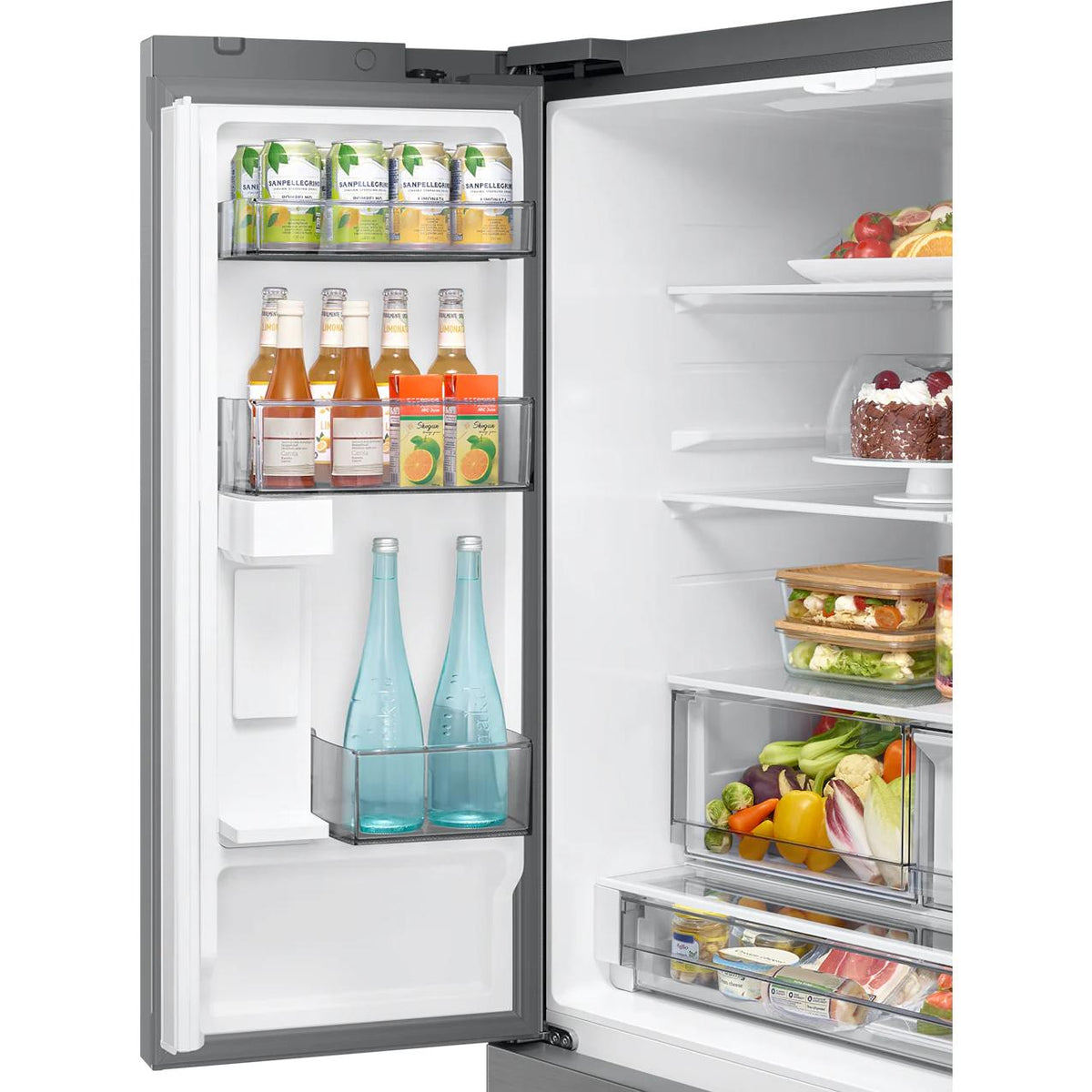 Samsung 30 cu.ft. Bespoke AI 3-Door French Door RF70H30KERAA IMAGE 5