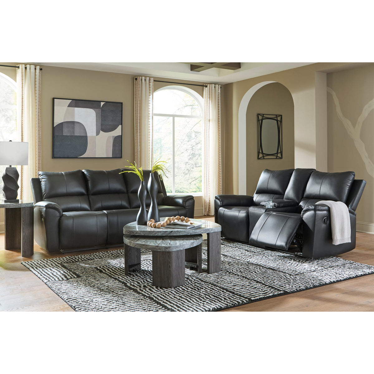  Signature Design by Ashley Glossmore Reclining Leather Match Loveseat with Console PCU1170094C IMAGE 10
