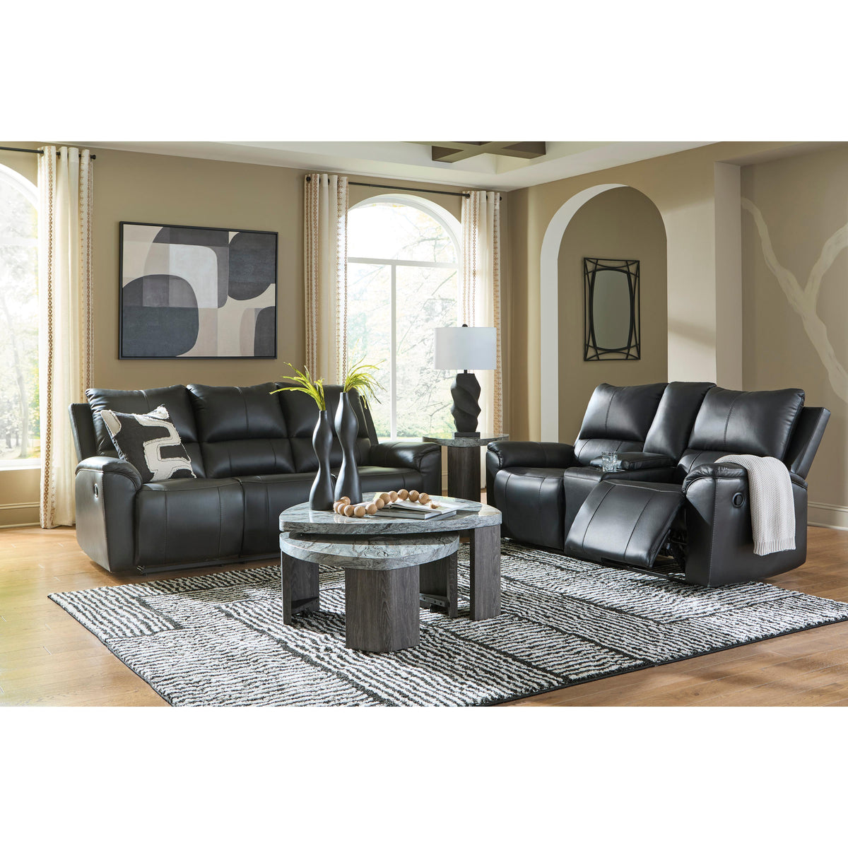  Signature Design by Ashley Glossmore Reclining Leather Match Loveseat with Console PCU1170094C IMAGE 11