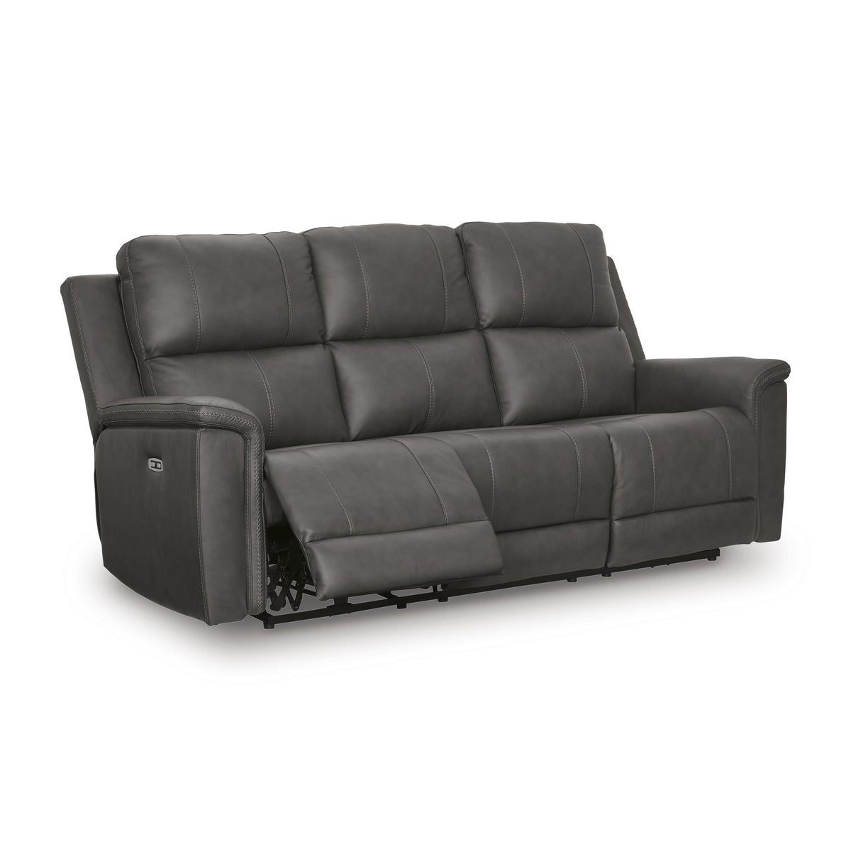  Signature Design by Ashley Bleckley Power Reclining Leather Match Sofa PCU1200015C IMAGE 1