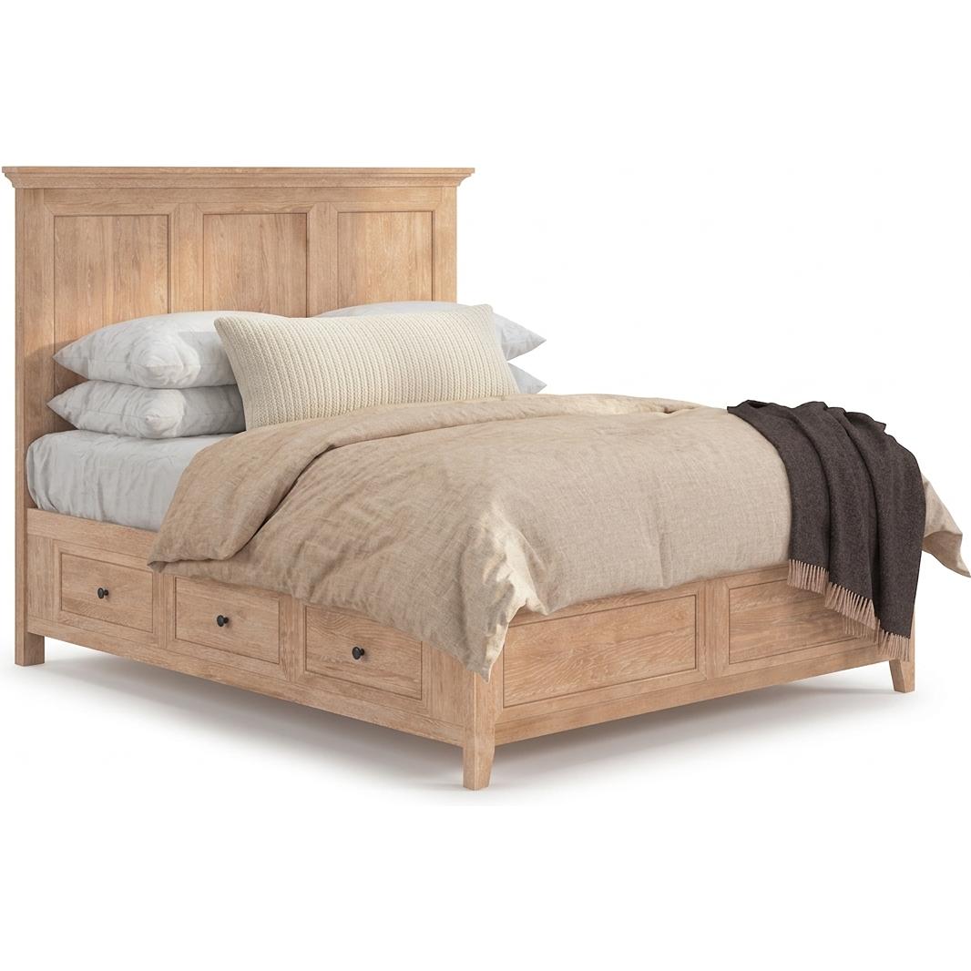  Intercon Furniture San Mateo Queen Panel Bed with Storage SM-BR-8865Q-WHE-FB/SM-BR-8865Q-WHE-HB/SM-BR-8865QS-WHE-RS IMAGE 1
