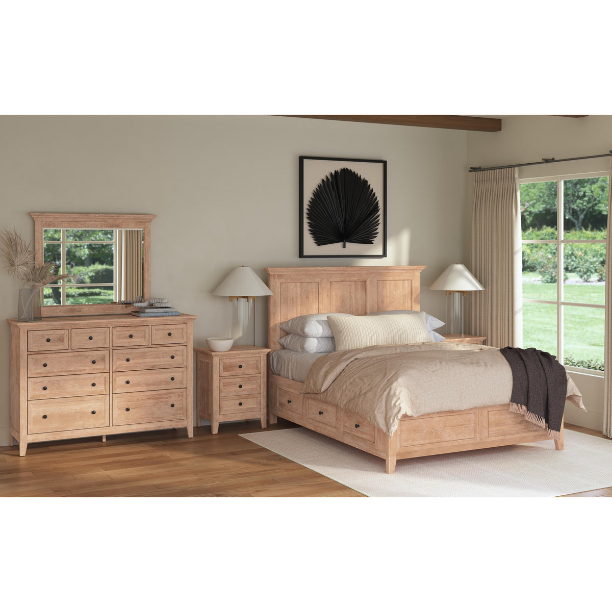  Intercon Furniture San Mateo Queen Panel Bed with Storage SM-BR-8865Q-WHE-FB/SM-BR-8865Q-WHE-HB/SM-BR-8865QS-WHE-RS IMAGE 2