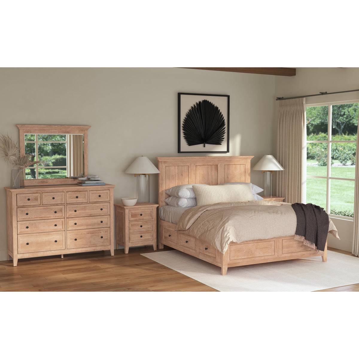  Intercon Furniture San Mateo King Panel Bed with Storage SM-BR-8865K-WHE-HB/SM-BR-8865K-WHE-FB/SM-BR-8865K-WHE-RS IMAGE 2