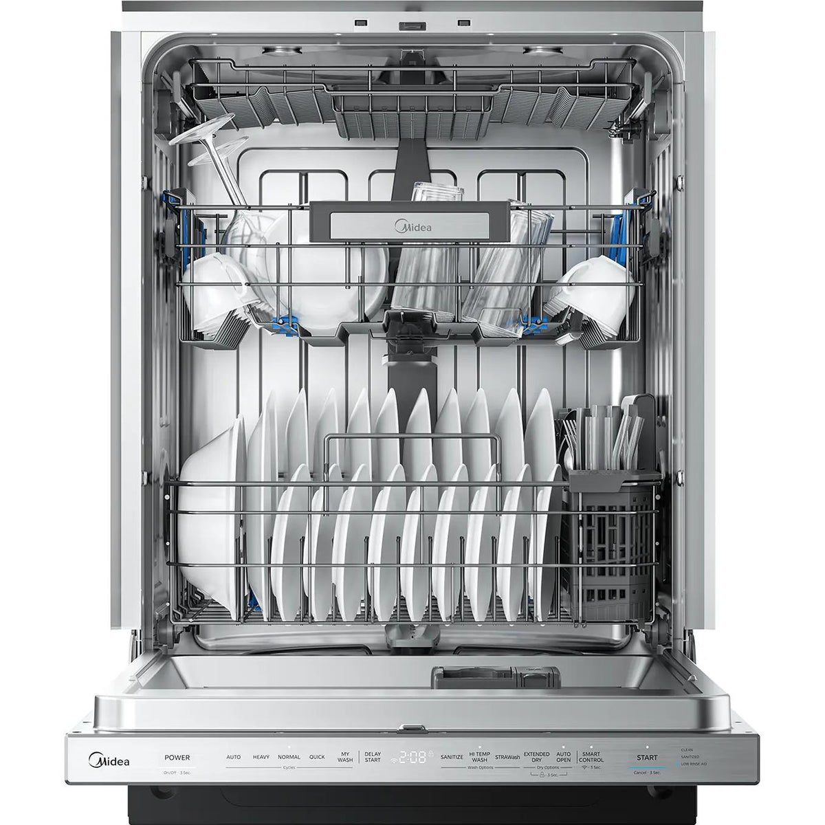  Midea Built-In Top Control Dishwasher MDT24P6CST IMAGE 4