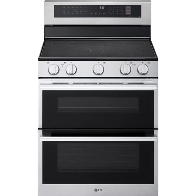 LG 30-inch, 7.3 cu. ft. Smart Electric Double Oven Freestanding Range with ProBake Convection® LDEL7324YE IMAGE 1