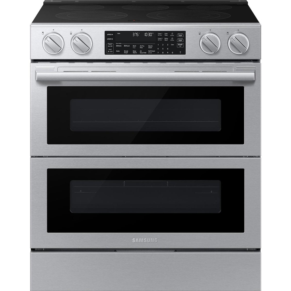  Samsung 30-inch Slide-in Electric Range with True Convection with Air Fry Max NSE90H63DRAC IMAGE 4