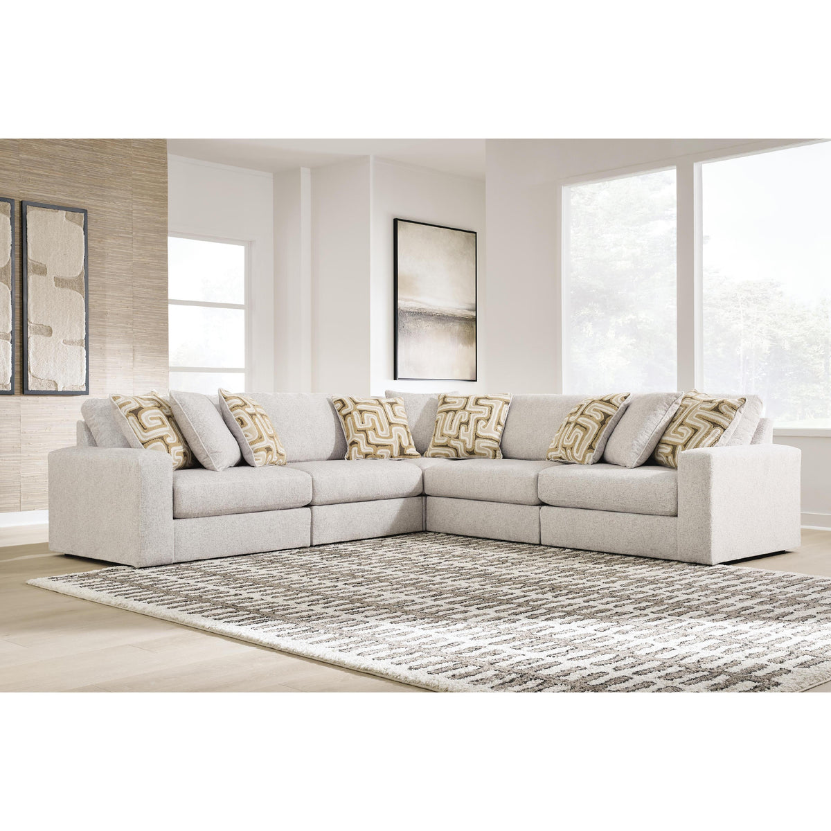  Signature Design by Ashley Kestrie PC68706S17 5 pc Sectional IMAGE 3