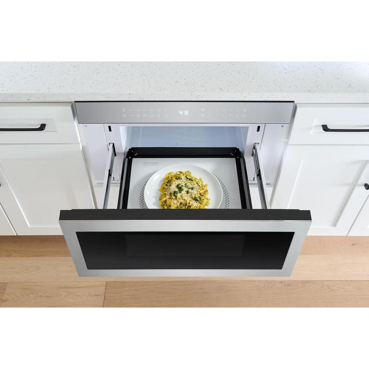  Frigidaire Professional 30-inch, 1.2 cu. ft. Built-In Drawer Microwave Oven with IllumiTouch™ Control Panel UMBW3011AS IMAGE 6