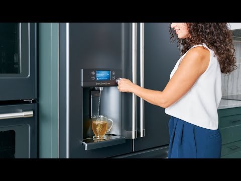  Café 36-inch, 22.2 cu.ft. Counter-Depth French 3-Door Refrigerator with Hot Water Dispenser CYE22TP4MW2 EXTERNAL_VIDEO 2