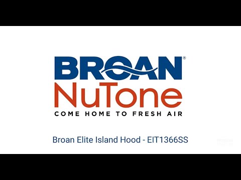  Broan 36-inch Elite EIT1 Series Island Hood EIT1366SS EXTERNAL_VIDEO 1