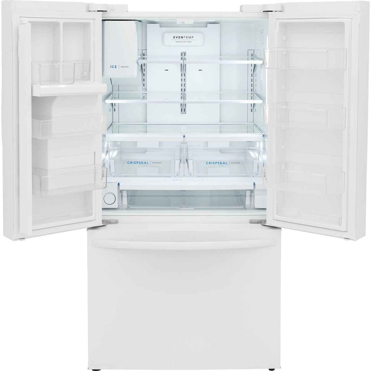 Frigidaire 36-inch, 27.8 cu. ft. French 3-Door Refrigerator with Dispenser FRFS2823AW IMAGE 2